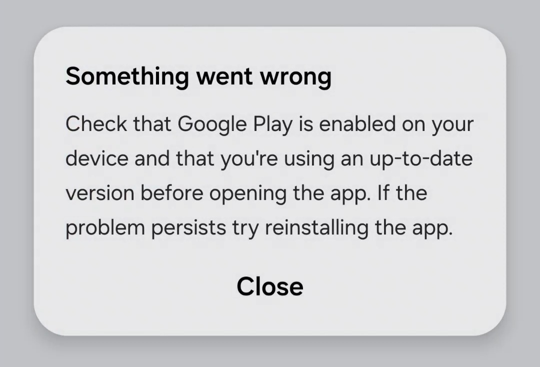 Something went wrong